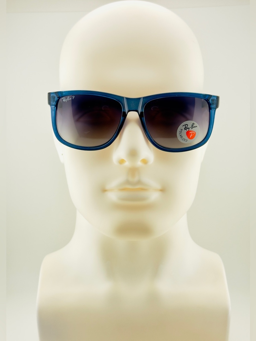 Ray-Ban Justin Classic Sunglasses RB4165 Transparent Blue Frame with Gray Lenses